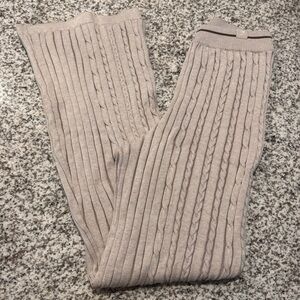 Gymshark Ribbed Knit Pants in Beige Size XL